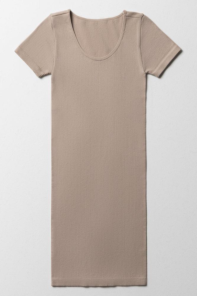 Seamless Bodycon Dress Natural