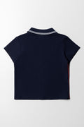 Colour Block Golfer Red, Navy, Blue And Cream (2)