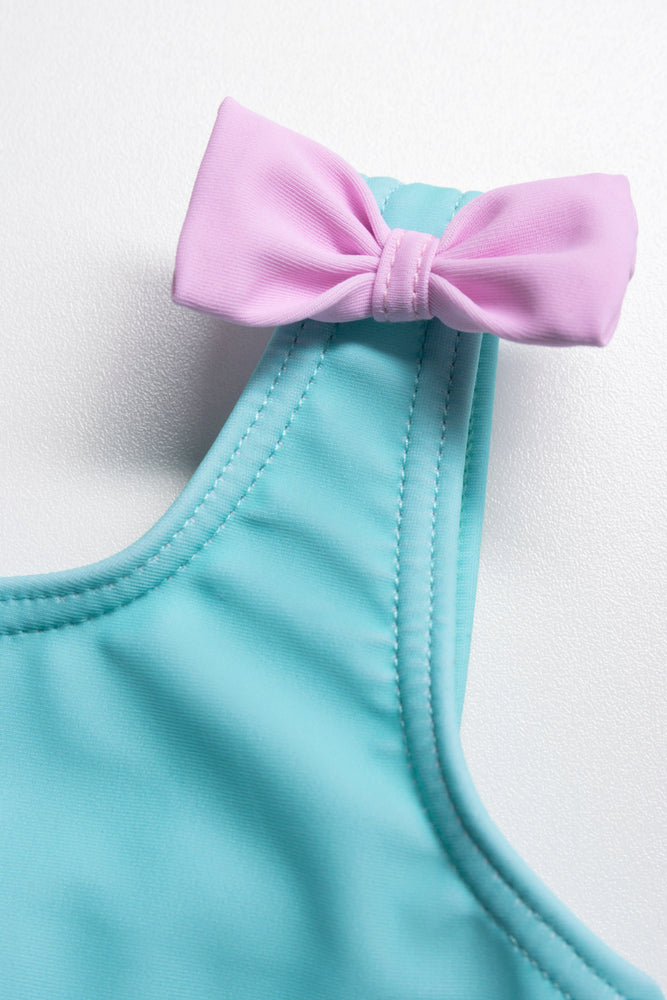 Costume Swim-Wear With Hat Blue (2)