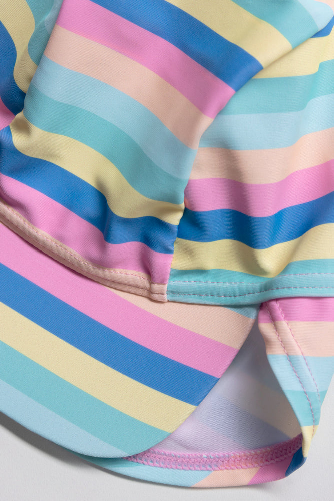 1 Piece Swimwear With Hat Pink (2)