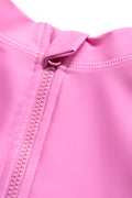 1 Piece Swimwear With Hat Pink (3)