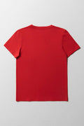 Crew Neck T-Shirt Red (2)