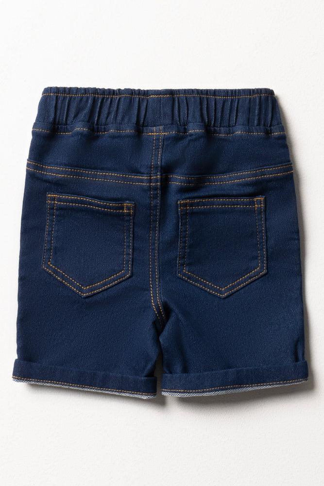 Denim Shorts Dark Blue Bottoms Jeans Ackermans