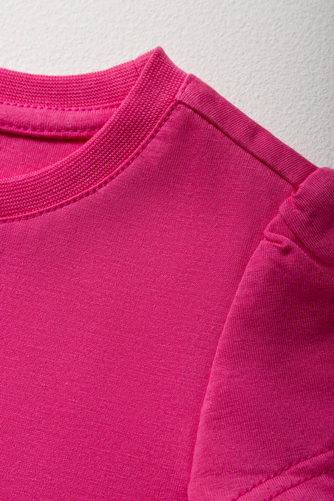 Short Sleeve T-Shirt Bright Pink (2)