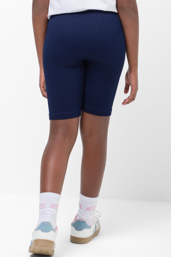 Seamless Cycle Shorts Navy (2)