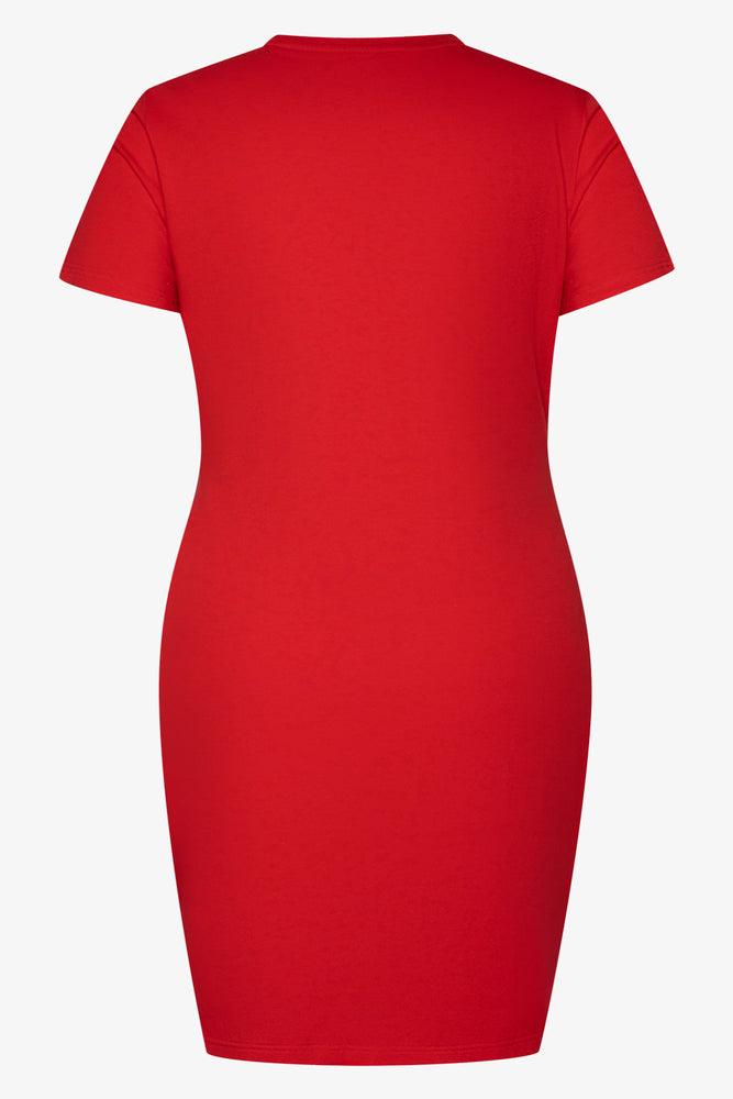 Short Sleeve Bodycon Dress Red Dresses Jumpsuits Ackermans