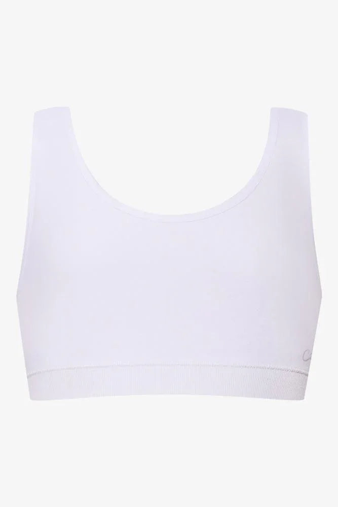 2 Pack Seam-Free Racerback Bras Black & White (2)