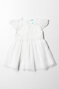 Lace Tulle Dress White