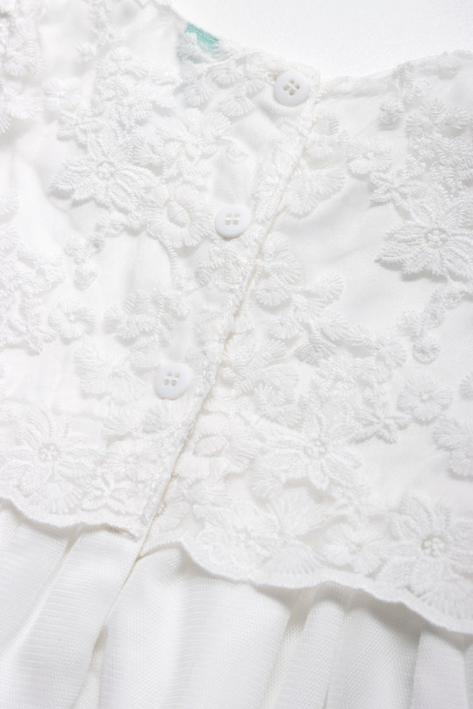 Lace Tulle Dress White (2)
