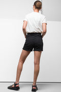 Denim Short With Turn Up Black (2)
