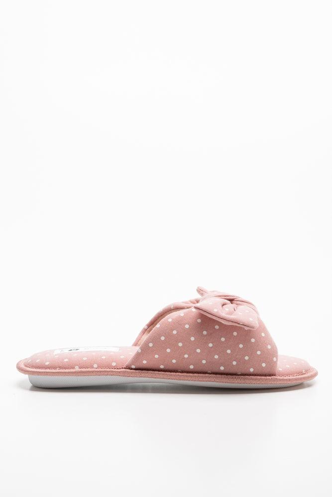 Polka Dot Slipper Pink (1)