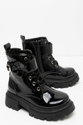 Lace Up Boot Black