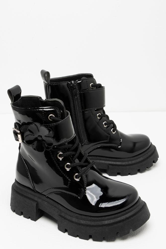 Lace Up Boot Black