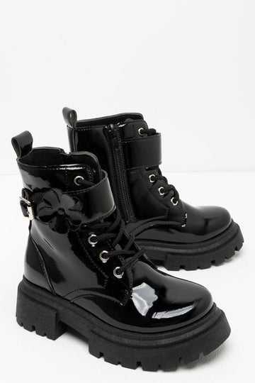Lace Up Boot Black