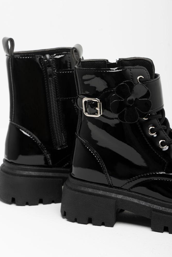 Lace Up Boot Black (3)