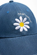 Denim Flower Peak Cap Blue (2)
