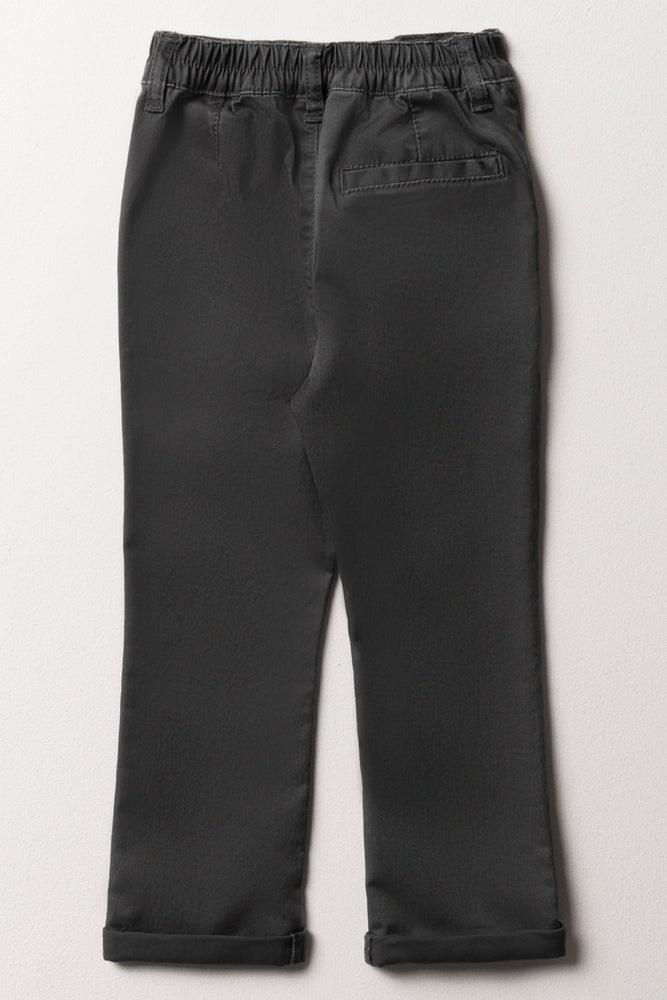 Slim Fit Chino Pants Dark Grey (3)