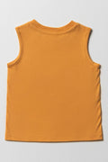 Sleeveless T-Shirt Orange (3)