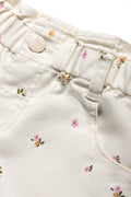 Embroidery Paper Bag Denim Short Natural (1)