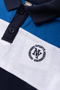 Colourblock Golfer Navy & Blue (1)