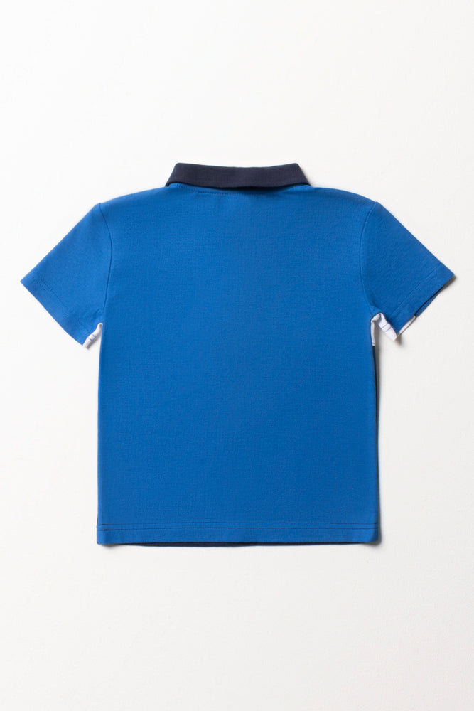 Colourblock Golfer Navy & Blue (2)