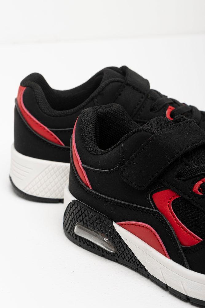 Boys black trainers sale clearance
