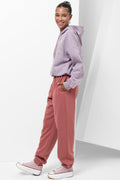 Trackpants With Elasticated Cuff Pink (1)