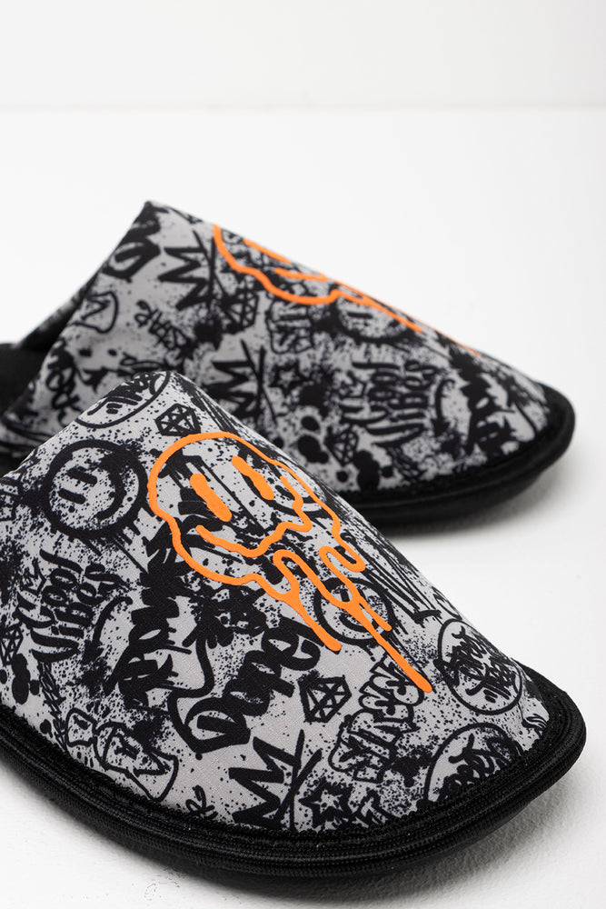 Slipper Grey & Black (2)