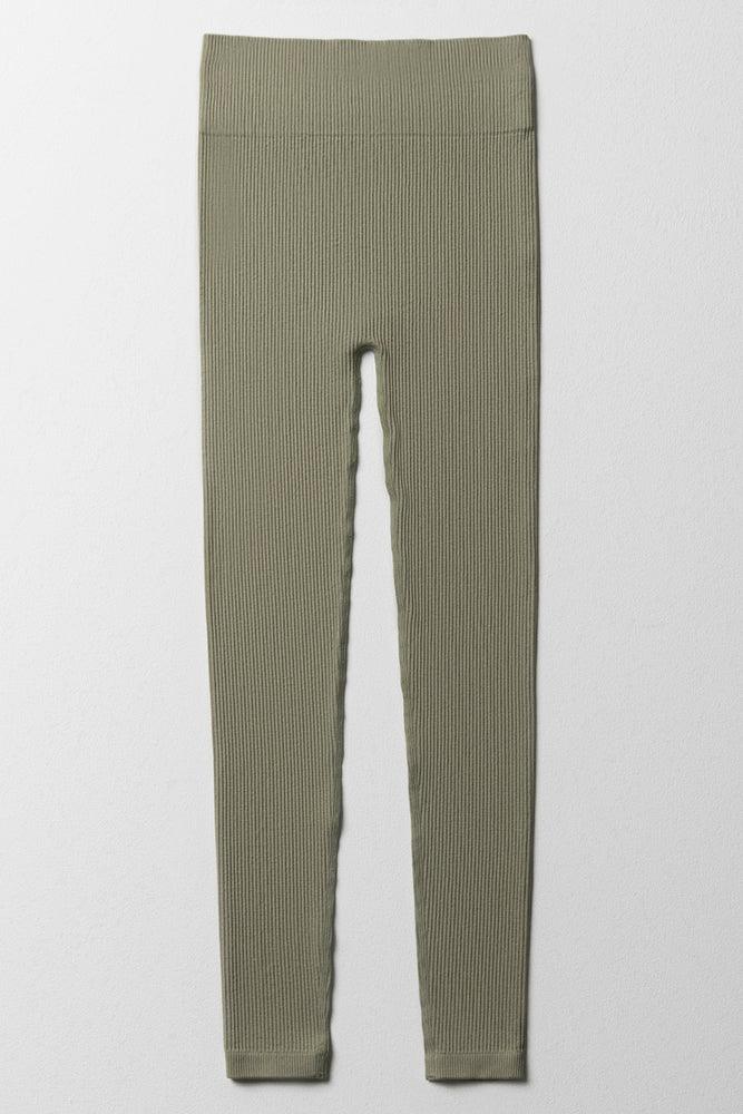 Seamless Leggings Olive Green (2)