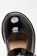 Heart Buckle Closed Shoe Patent Black (4)