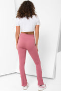Seamless Flare Leggings Pink (2)