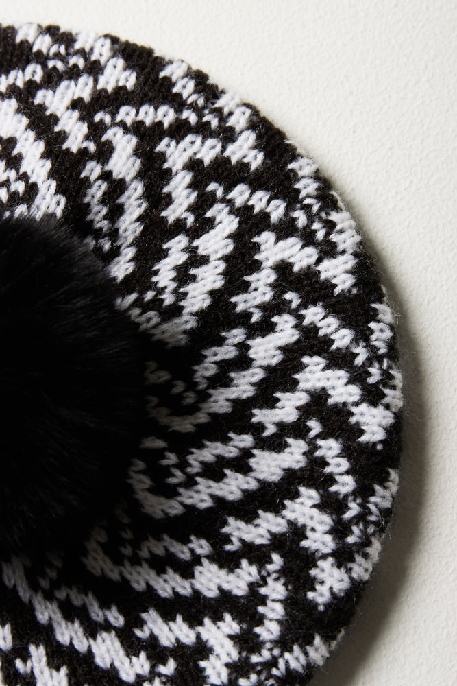 Beret & Mittens Set Black (1)