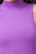 Seamfree Turtle Neck Bodycon Purple (3)