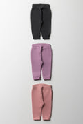 3 Pack Trackpants Pink, Lilac And Dark Grey (2)