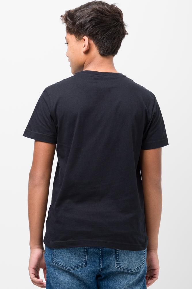 Crew Neck T-Shirt Black (2)