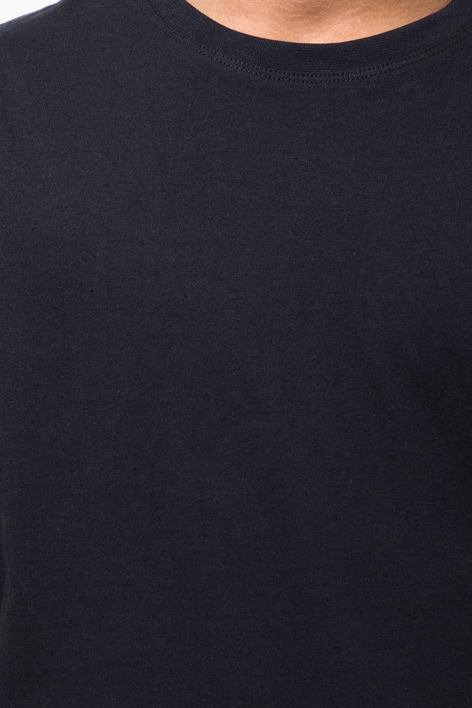 Crew Neck T-Shirt Black (3)