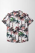 Palm Tree Short Sleeve Shirt White (2)