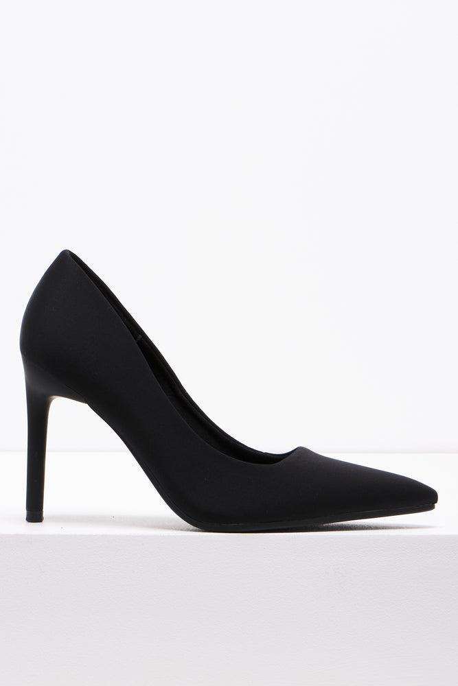 Heel Court Shoe Black