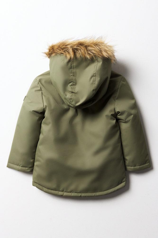 Hooded Parka Jacket Green (2)