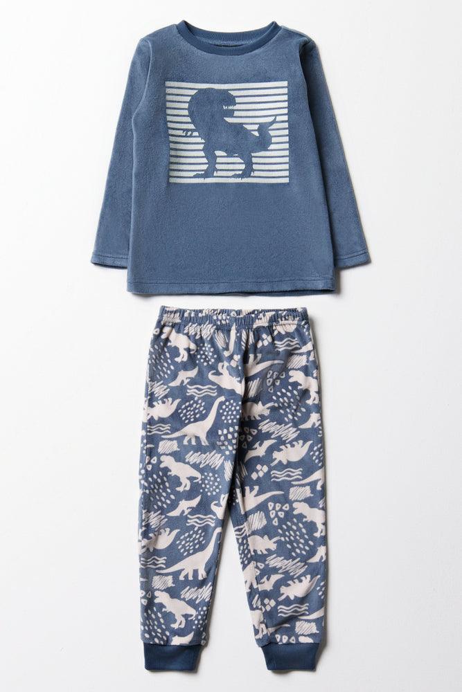 Dinosaur Long Sleeve Pyjamas Grey