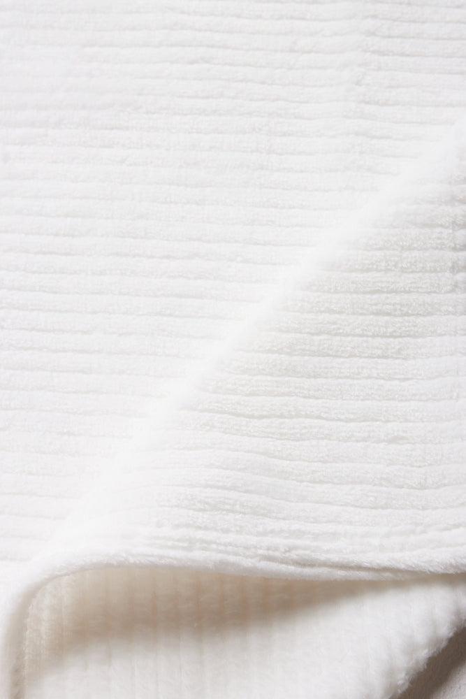 Rib Waffle Blanket White (1)