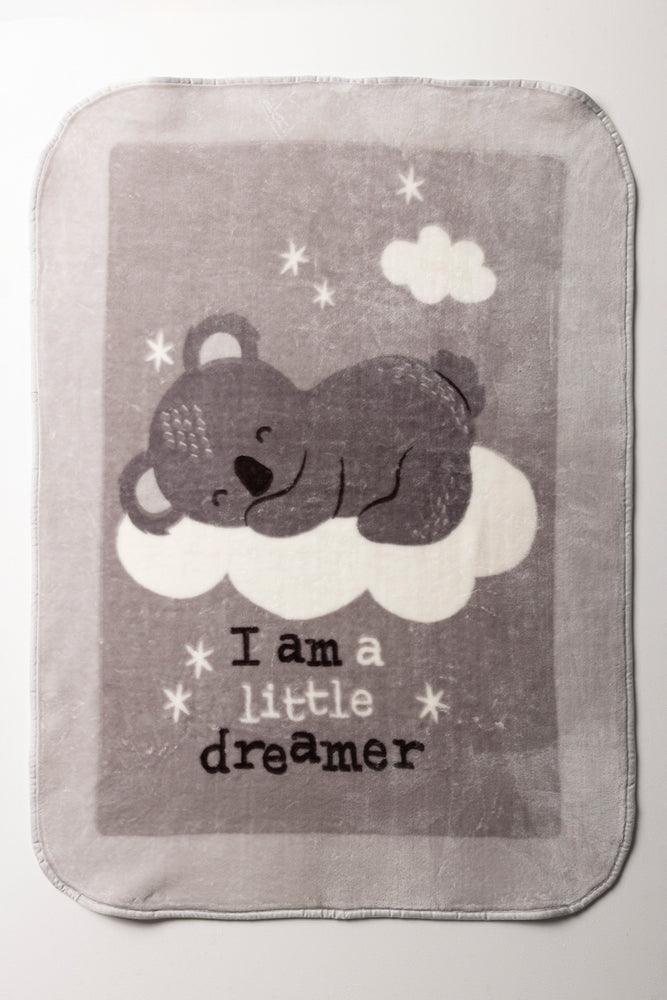 Koala Little Dreamer Mink Blanket Grey