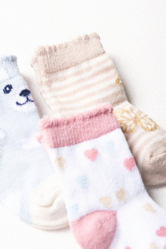 3 Pack Butterfly Socks Multi (1)