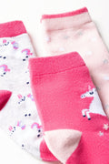 3 Pack Unicorn Socks Pink (1)