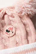Minnie Mouse Beanie & Mittens Set Pink (1)