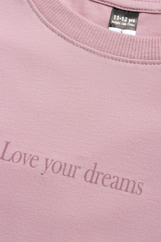 Regular Fit Slogan Boxy Tee Zephyr