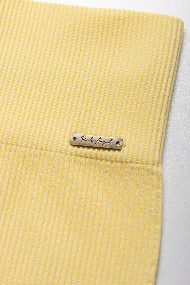 Seamless Cycle Shorts Yellow