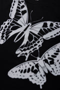 Side Tie Tee Butterfly Black (1)