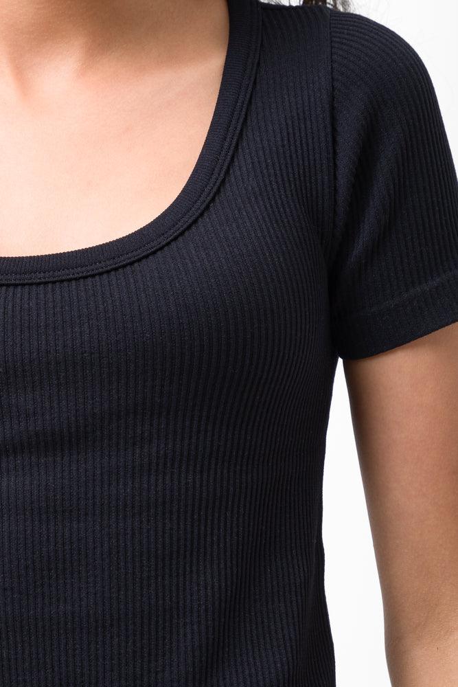 Seamless Short Sleeve T-Shirt Black (3)