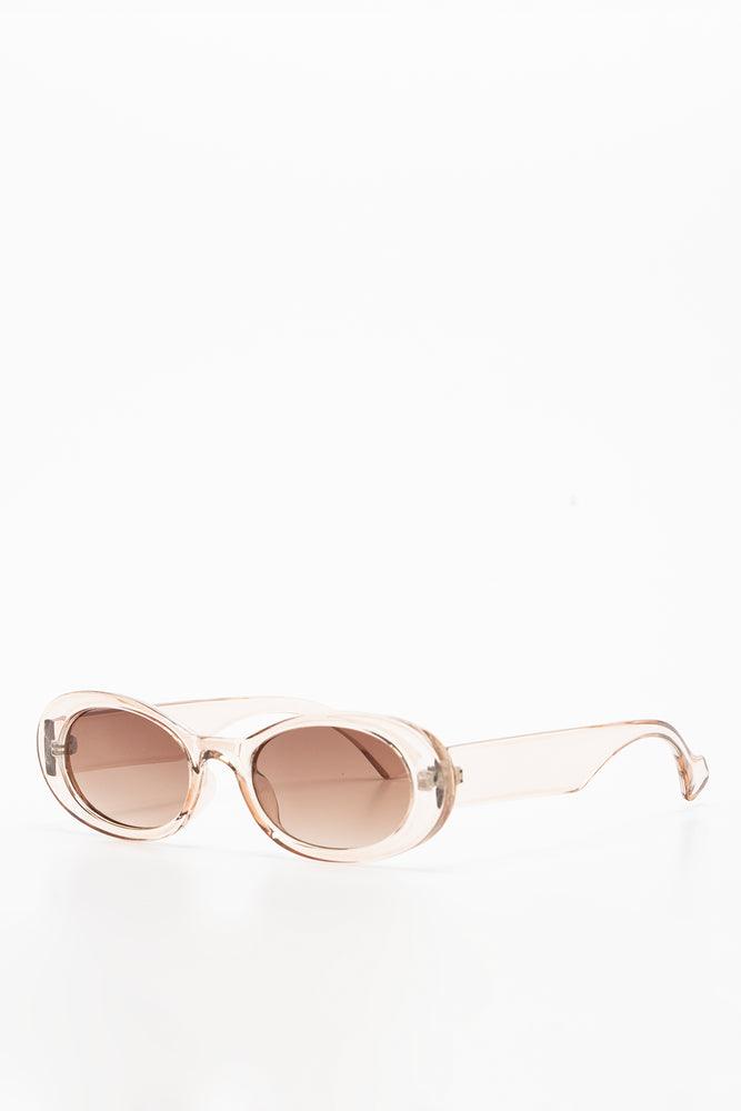Transparent Frame Sunglasses Natural (1)
